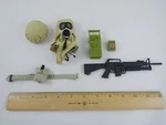 Gi Joe Classic Collection Mission Gear: M.o.p.p. Mopp Gear, 1/6 Accessory Set Used. Price: $9.99.