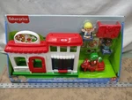 Fisher Price Little People We Deliver Pizza Place Restaurant Motorbike Toppings New. Price: $55.29.
