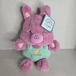 Applause Jazwares Purple Bunny Green Overalls Plush Stuffed Animal 2025 New Nwt. Price: $13.50.