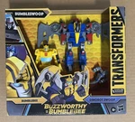 New Transformers Buzzworthy Bumblebee Dinobot Bumbleswoop - Damaged Box. Price: $17.99.