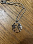 Animal Rights Rescue Liberation Paw And Fist Necklace New. Price: $12.00.