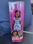 Barbie Fashionistas African American #229 Down Syndrome Doll W/ Blue Heart Dress New. Price: $13.95.
