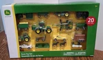 New John Deere Farm Toy Set 20 Piece By Tomy Tractors Trucks Horses Wagons +more. Price: $29.99.