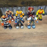 Mattel Rescue Heroes Toy Action Figures Bundle Lot Of 5 From 1999-2002 Used. Price: $25.00.
