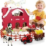 Big Red Barn Toys For Toddlers 1-3 Farm Animal Figures Playset With Tractor F... New. Price: $33.40.