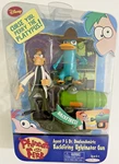 Disney Phineas Ferb Agent & Dr Doofenshmirtz Backfiring Uglyinator Gun Figure New. Price: $39.95.
