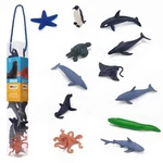Mojo Sea Life Mini Worlds Tube Playset 12PCS Starfish, Orca, Penguin, Whale, New. Price: $34.53.
