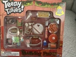Teeny Tinies! Holiday Party Food Playset On Shelf Miniatures 20 Pc New. Price: $15.99.