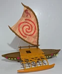 Disney Moana Starlight Canoe Projection Works Hasbro Sailboat Toy Used. Price: $21.95.