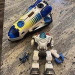 Imaginext T2457 Robot Police Lot Working Lights, Figures, Parts/repair Used. Price: $21.00.