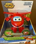 Super Wings Transforming Jett Action Figure Plane Transforms To Bot Red New. Price: $34.99.