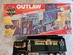 Vintage 1986 Kenner M.a.s.k Outlaw Mostly Complete With Box, Working Missiles Used. Price: $214.97.