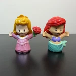 Fisher-price Little People Disney Princess Ariel And Aurora Figures 2022 Mattel Used. Price: $12.99.