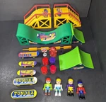 Just Kidz Rolly Dome Skateboard Skatepark Figures Ramp Playset Vintage Kmart Used. Price: $39.95.
