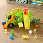Recycling Truck Toy Play Set With Lights And Sounds, 16 Pieces New. Price: $24.55.