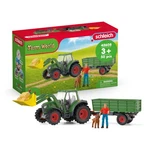 Schleich World - 7 Pc Green Tractor With Trailer Toy Playset Farmer... New. Price: $70.46.