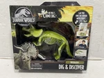 Jurassic World Mr Dna's Dino Dig Toy Tyrannosaurus T-rex & Triceratops Set New. Price: $12.98.