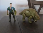 Vintage Jurassic Park Lost World Dino Tracker Set Scutosaurus Kenner Figure 1997 Used. Price: $40.00.
