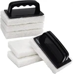 Handled Scrubber Set, Non-scratch Bathroom Scrubbing Pads, Bathtub With New. Price: $23.98.