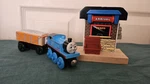 2003 Learning Curve Thomas Wooden Train Tidmouth Travel Orange Rickety Station Used. Price: $119.99.