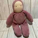 Floppy Plush Baby Doll Soft Pink Velour Outfit Hood Cloth Face 9 No Tag J Used. Price: $37.95.