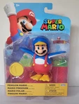 Super Mario Penguin W/coin Figure 4IN Jakks Nintendo New. Price: $17.99.