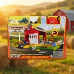 Matchbox Action Drivers Farm Adventure Playset 1:64 Tractor Trailer Sounds Light New. Price: $22.79.
