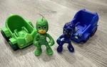 Pj Masks Gekko Vs Night Ninja Battle Racers Vehicle & Id Figure Complete Set Toy Used. Price: $16.13.