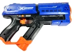 Zuru X-shot Chaos Meteor Foam Ball Blue And Orange Blaster Gun Toy Used. Price: $10.99.