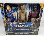 Marvel Studios Thor Love And Thunder Titan Hero Series 3-PACK Action Figures New. Price: $44.95.