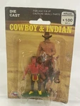 Agglo Die Cast Metal Cowboys & Indians Authentic Figure Misp 3" Warrior New. Price: $12.50.