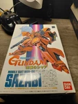 Bandai Gundam Mobile Suit MSN-04 Sazabi Unassembled Red Plastic Model Kit 1988 New. Price: $30.00.