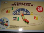 First Learning Figure Eight Wooden Train Set 35 Pieces. New. Price: $13.49.