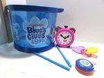 Blues Clues Drum Set W Sticks + Music Toys 2020 Nickelodeon Just Play Viacom Used. Price: $20.00.