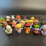 18 Fischer Price Mattel Mixed Sets Vinyl Figures Animals Nativity Farm Disney Used. Price: $26.99.