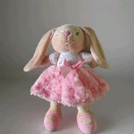 Baby Starters Bunny Rabbit Girl Dress Floral Pink Lovey Plush Rag Doll Sewn Eyes Used. Price: $19.99.