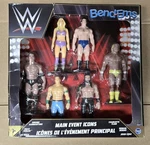 Wwe Wrestling Flexfigs 5 Bendable Figure 6-PACK Main Event Icons Ems New. Price: $34.95.
