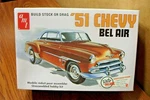 '51 Chevy Bel Air 1/25 Scale Model Kit (build Stock Or Drag) #AMT862 New. Price: $24.93.