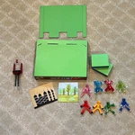 Zing Stikbot Animation Studio Playset Figures, Card Backgrounds, Pieces Used. Price: $14.99.