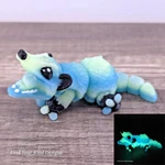 Glow-in-the-dark Mini Opossum 3D Printed Articulated Flexi Fidget Toy New. Price: $8.99.