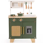 Robud Vintage Wooden Kids Kitchen Playset W/ Ice Dispenser, Pretend Food, Utensi New. Price: $149.58.
