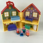 Peppa Pig House Playset Family Figures Furniture Carry Along Toy Jazwares 2003 Used. Price: $47.96.