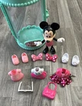 Disney Junior Minnie Mouse Fabulous Fashion Doll Playset Pretty Pink Kids Toy Used. Price: $15.00.