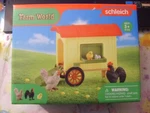 Schleich Farm World Item #42572 Mobile Coop W/chickens-chick-eggs Nib New. Price: $19.95.