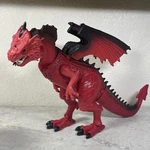 Dragon-i Toys Dinosaur Large Mighty Red Megasaur Lights-up Roars Tested 18" Used. Price: $19.92.