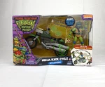 Teenage Mutant Ninja Turtles: Mayhem Kick Cycle Leonardo Fig Used. Price: $19.99.