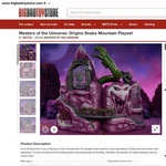 Mattel Masters Of The Universe Origins Snake Mountain Playset Motu New. Price: $299.95.