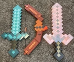 Minecraft Light-up Adventure Sword W/ Sound Effects Mattel FMD13 Toy Weapon Lot Used. Price: $42.49.