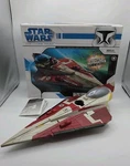 Wars Attack Of The Clones Obi-wan Kenobi Jedi Starfighter Hasbro 2001 Used. Price: $23.99.