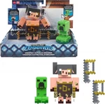 Mattel Minecraft Legends Action Figure 2-PACK, Creeper Vs Piglin Bruiser Set New. Price: $40.00.